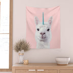 ALPACA UNICORN Wall Tapestry Gallery Image 2