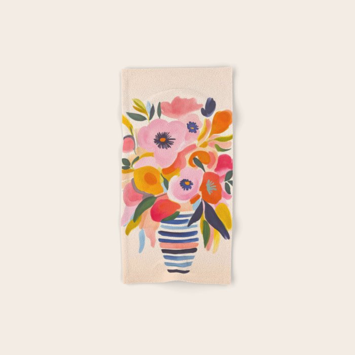 Scandi Midsummer Garden Moment Bath Towel Gallery Image 1