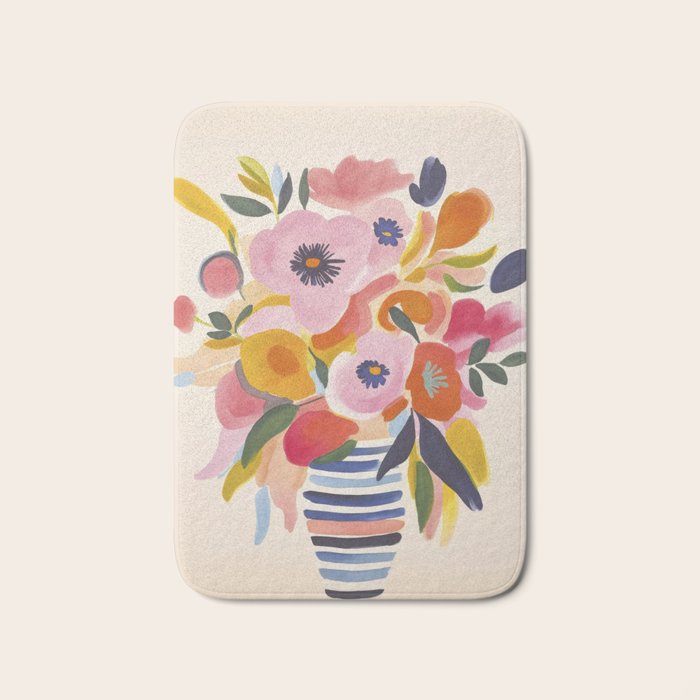Scandi Midsummer Garden Moment Bath Mat Gallery Image 1