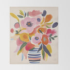 Scandi Midsummer Garden Moment Throw Blanket Gallery Image 2