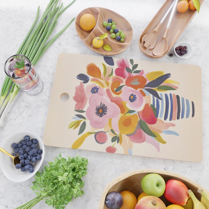 Scandi Midsummer Garden Moment Cutting Board Gallery Image 2