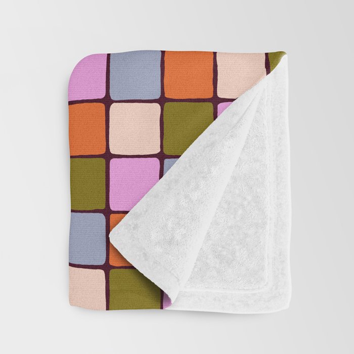 1970s Disco Dancefloor Checkerboard Pattern Throw Blanket Gallery Image 3