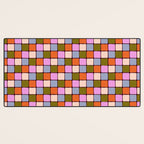 1970s Disco Dancefloor Checkerboard Pattern Desk Mat Gallery Image 3