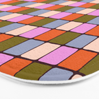 1970s Disco Dancefloor Checkerboard Pattern Bath Mat Gallery Image 3