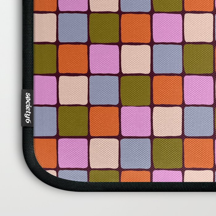 1970s Disco Dancefloor Checkerboard Pattern Laptop Sleeve Gallery Image 3