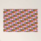 1970s Disco Dancefloor Checkerboard Pattern Welcome Mat Gallery Image 1