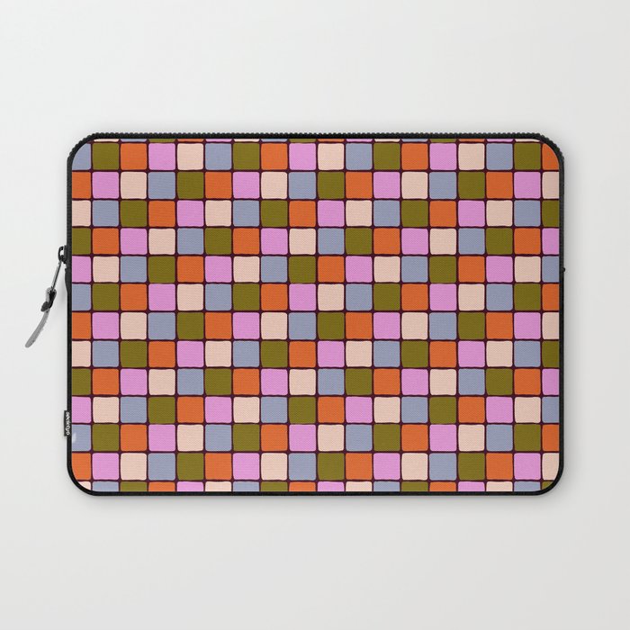 1970s Disco Dancefloor Checkerboard Pattern Laptop Sleeve Gallery Image 1