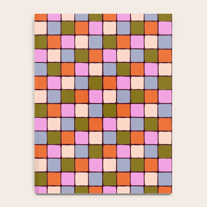 1970s Disco Dancefloor Checkerboard Pattern Notebook Gallery Image 4