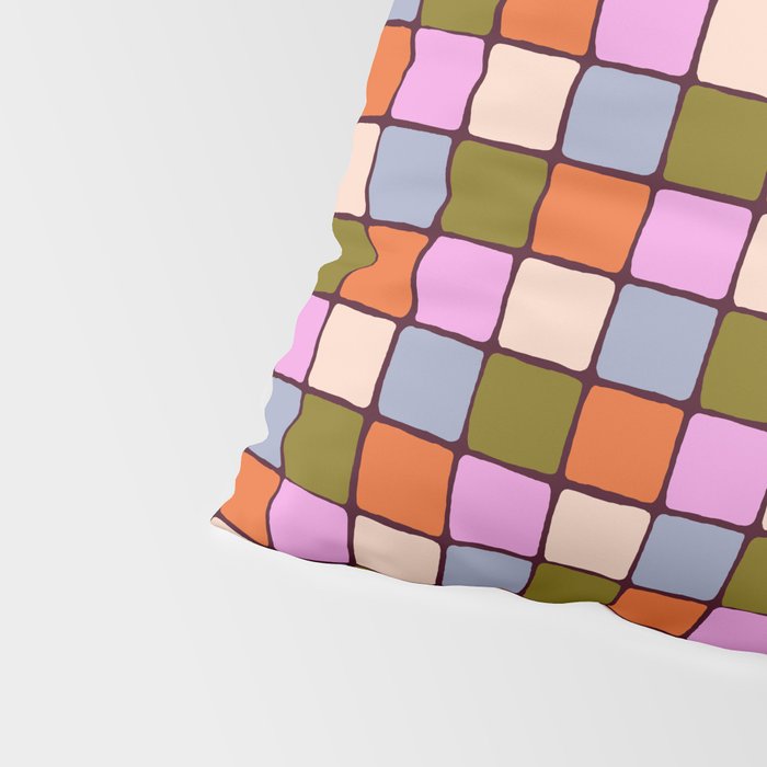 1970s Disco Dancefloor Checkerboard Pattern Pillow Sham Gallery Image 4