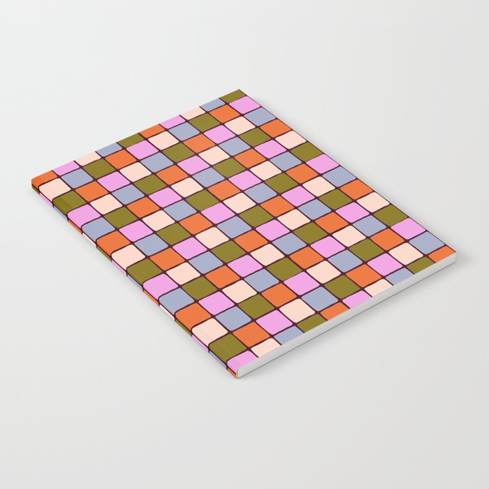 1970s Disco Dancefloor Checkerboard Pattern Notebook Gallery Image 2