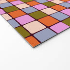 1970s Disco Dancefloor Checkerboard Pattern Welcome Mat Gallery Image 2