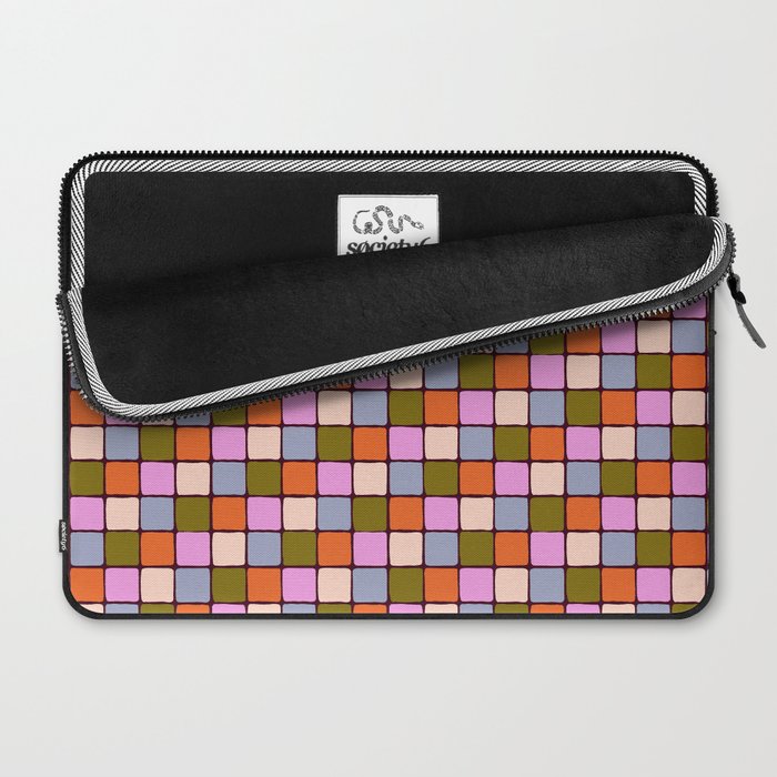 1970s Disco Dancefloor Checkerboard Pattern Laptop Sleeve Gallery Image 2