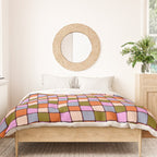 1970s Disco Dancefloor Checkerboard Pattern Duvet Cover Gallery Image 3