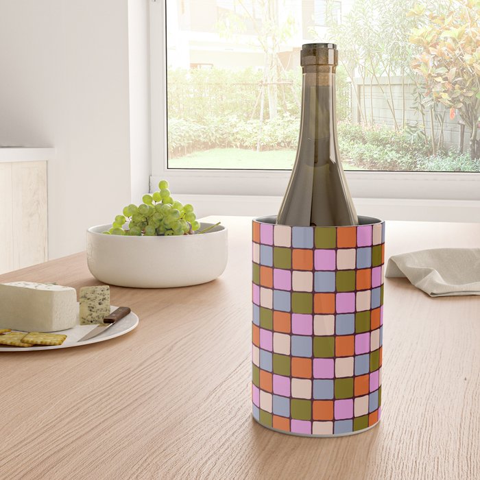 1970s Disco Dancefloor Checkerboard Pattern Wine Chiller Gallery Image 4