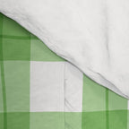 Green geometric plaid gingham pattern Comforter Gallery Image 4