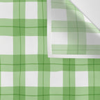 Green geometric plaid gingham pattern Wall Tapestry Gallery Image 3