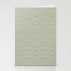 Waves (Linen Sage) Stationery Card Gallery Image 2