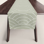 Waves (Linen Sage) Table Runner Gallery Image 1