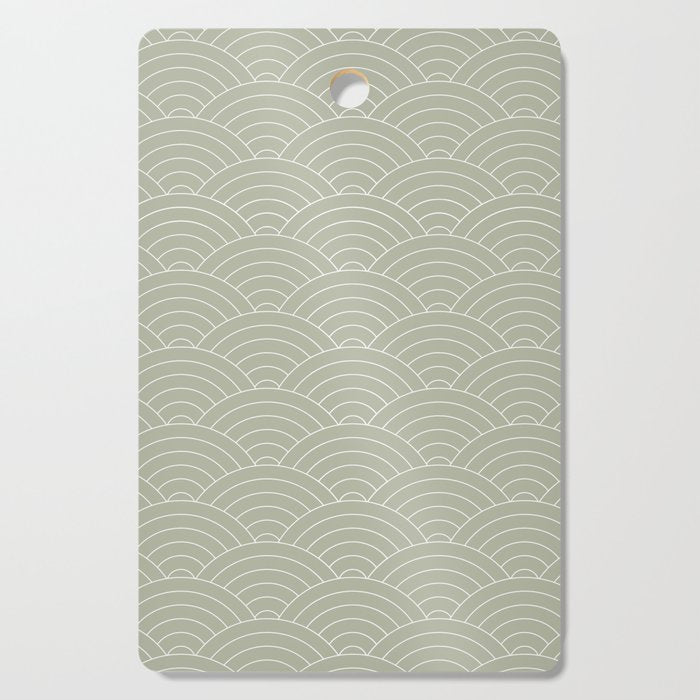 Waves (Linen Sage) Cutting Board Gallery Image 1
