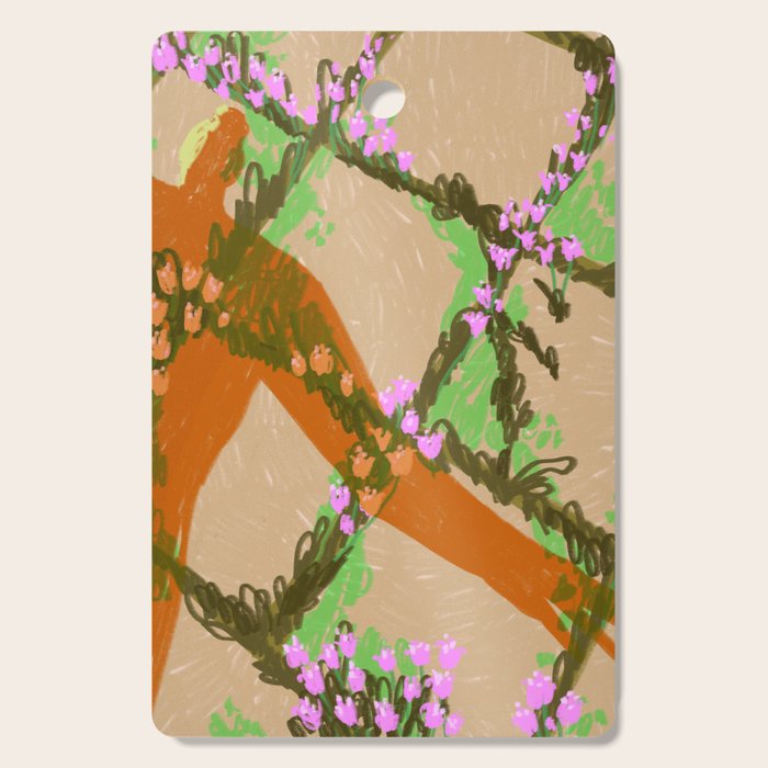 Shadows Among the Flowers Cutting Board Gallery Image 1