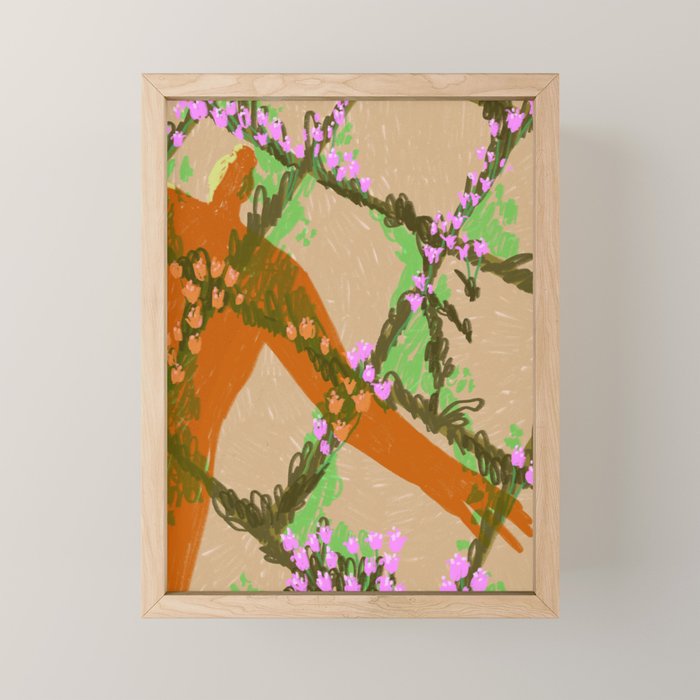 Shadows Among the Flowers Mini Art Print Gallery Image 1