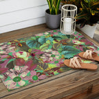 Multicolor Modern Floral Garden Outdoor Rug Gallery Image 2