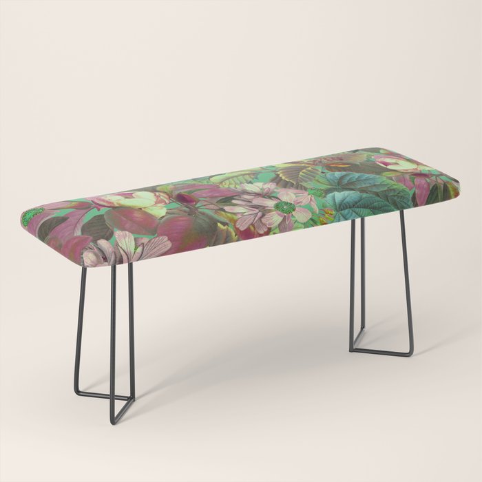 Multicolor Modern Floral Garden Bench Gallery Image 1
