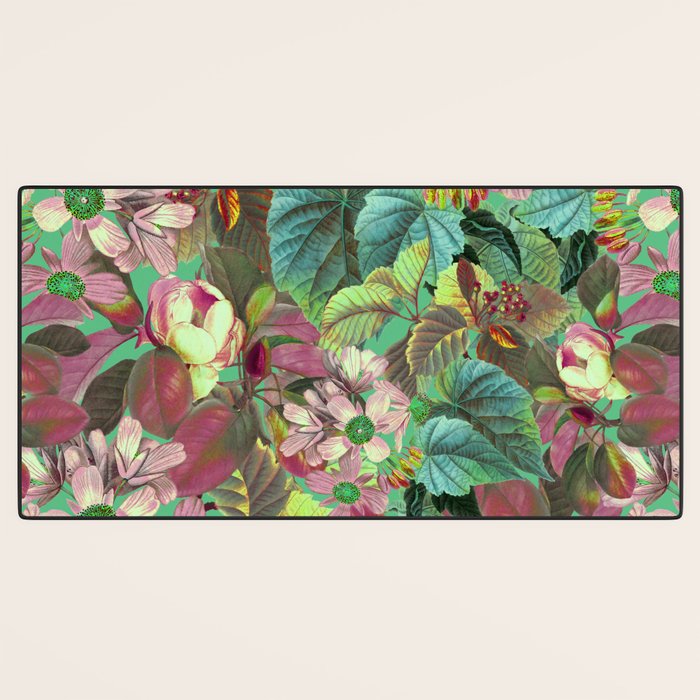 Multicolor Modern Floral Garden Desk Mat Gallery Image 3