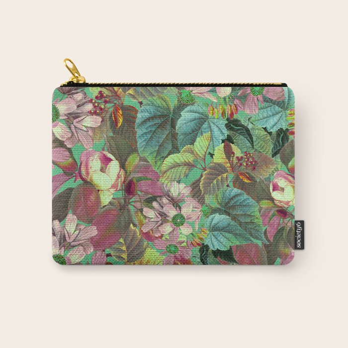Multicolor Modern Floral Garden Carry All Pouch Gallery Image 1