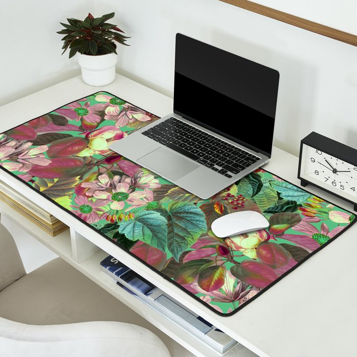 Multicolor Modern Floral Garden Desk Mat Gallery Image 2
