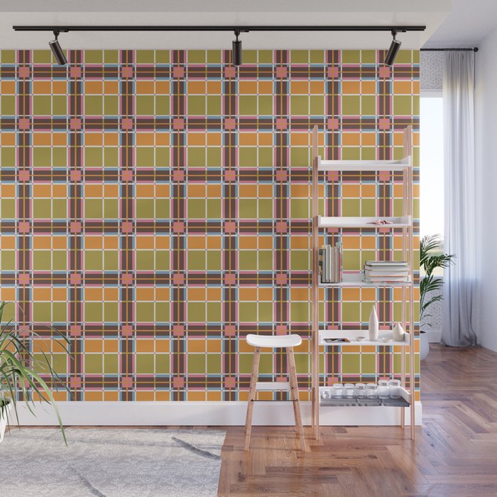 Bold Lines and Blocks Wall Mural Gallery Image 1