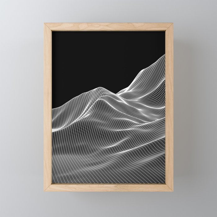 Digital Mountains Mini Art Print Gallery Image 1