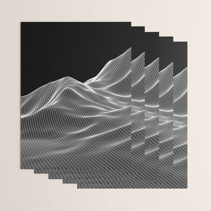 Digital Mountains Wrapping Paper Gallery Image 3
