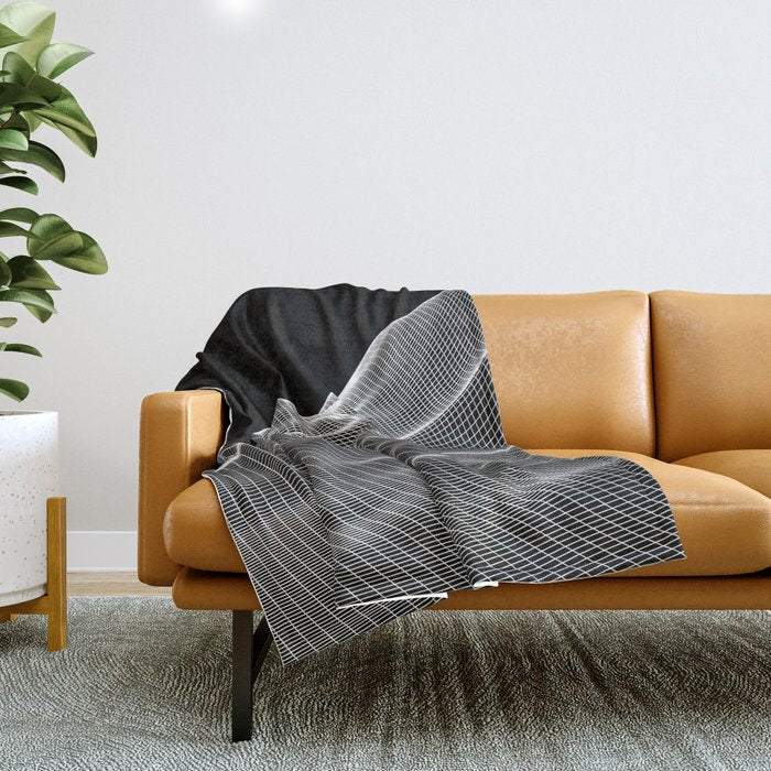 Digital Mountains Throw Blanket Gallery Image 1