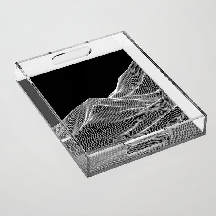 Digital Mountains Acrylic Tray Gallery Image 1