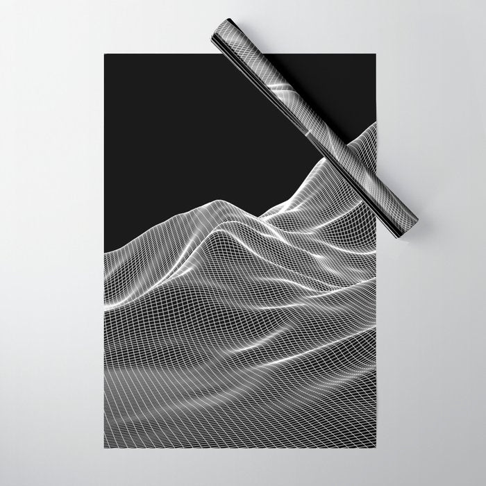 Digital Mountains Wrapping Paper Gallery Image 1