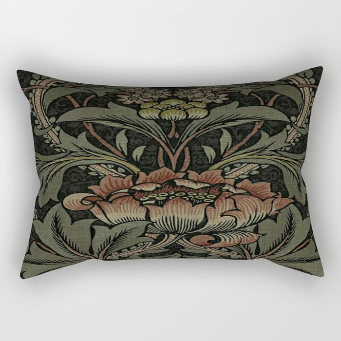 William Morris floral, William Morris fabric design,No.6, Rectangular Pillow Gallery Image 1