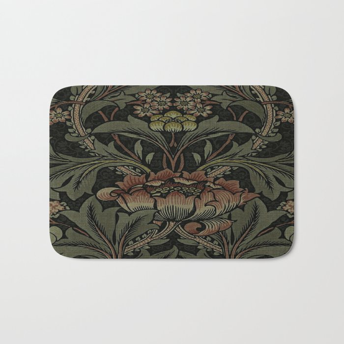 William Morris floral, William Morris fabric design,No.6, Bath Mat Gallery Image 1