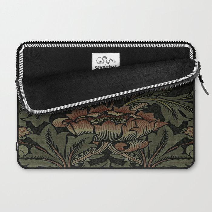 William Morris floral, William Morris fabric design,No.6, Laptop Sleeve Gallery Image 2