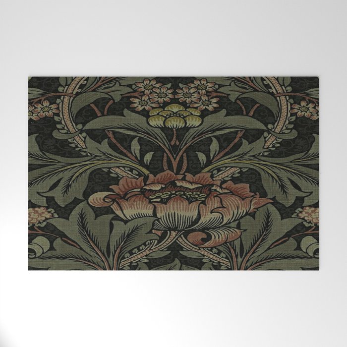 William Morris floral, William Morris fabric design,No.6, Welcome Mat Gallery Image 1