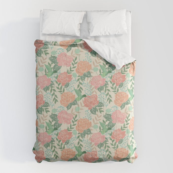 Victorian Garden with Hummingbird Comforter Gallery Image 6
