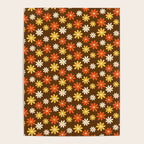 1970s flowers brown and orange Poster Gallery Image 4