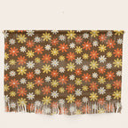1970s flowers brown and orange Wall Hanging Gallery Image 1
