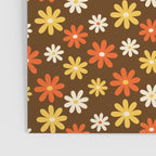 1970s flowers brown and orange Poster Gallery Image 3