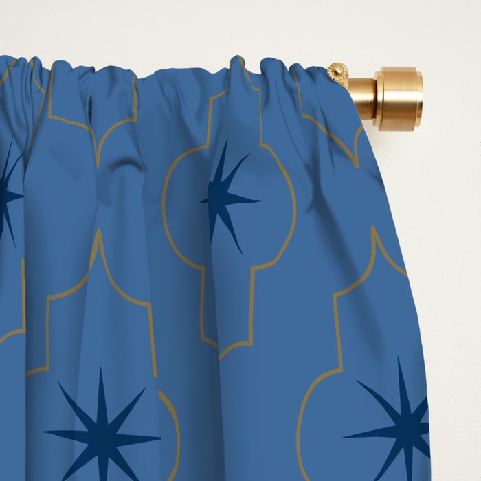 Midnight Moorish Tiles Window Curtain Gallery Image 2