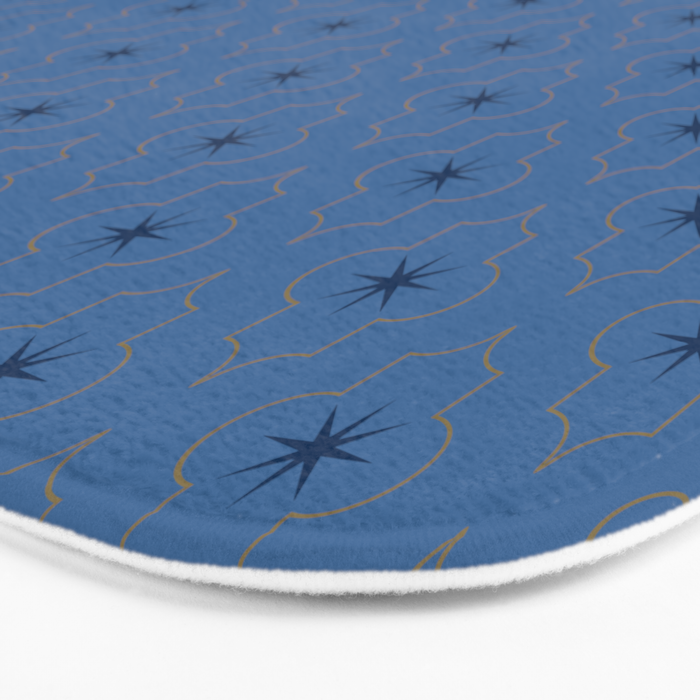 Midnight Moorish Tiles Bath Mat Gallery Image 3