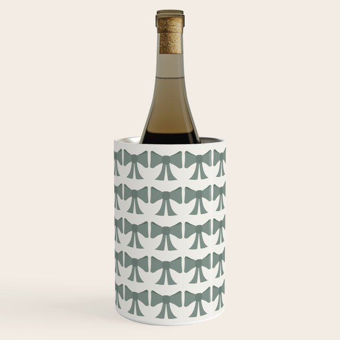 Vintage Bows II Green Wine Chiller Gallery Image 2