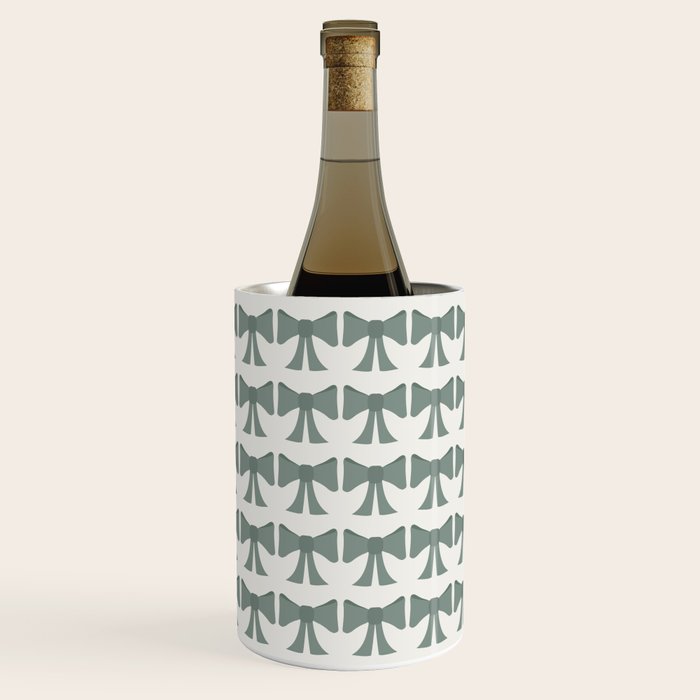 Vintage Bows II Green Wine Chiller Gallery Image 3