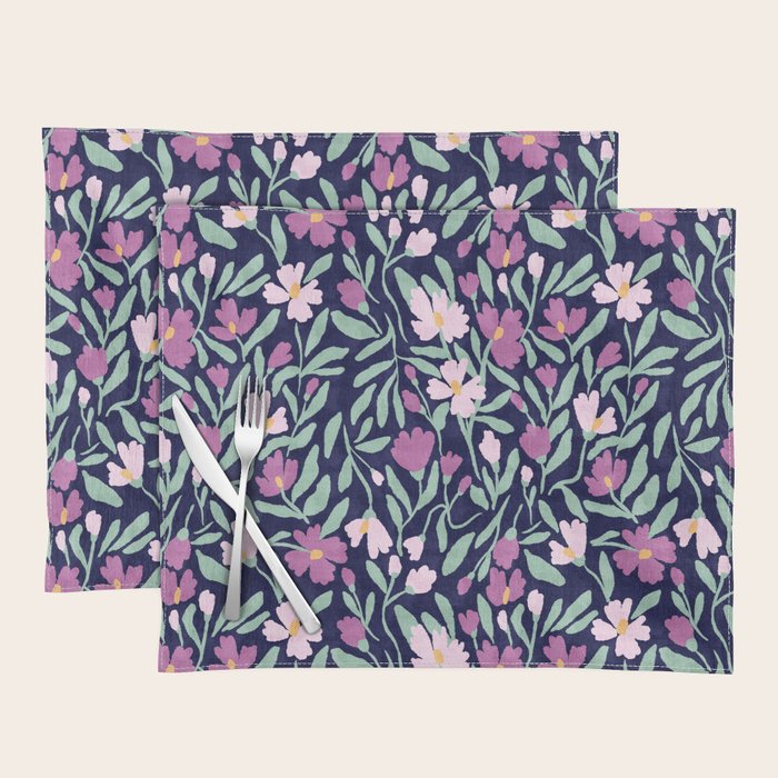 Pink Midnight Bloom Placemat Gallery Image 1