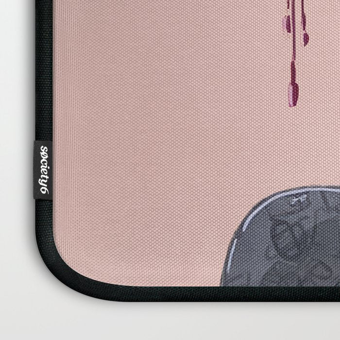 Fuchsia Botanical Drawing Laptop Sleeve Gallery Image 3